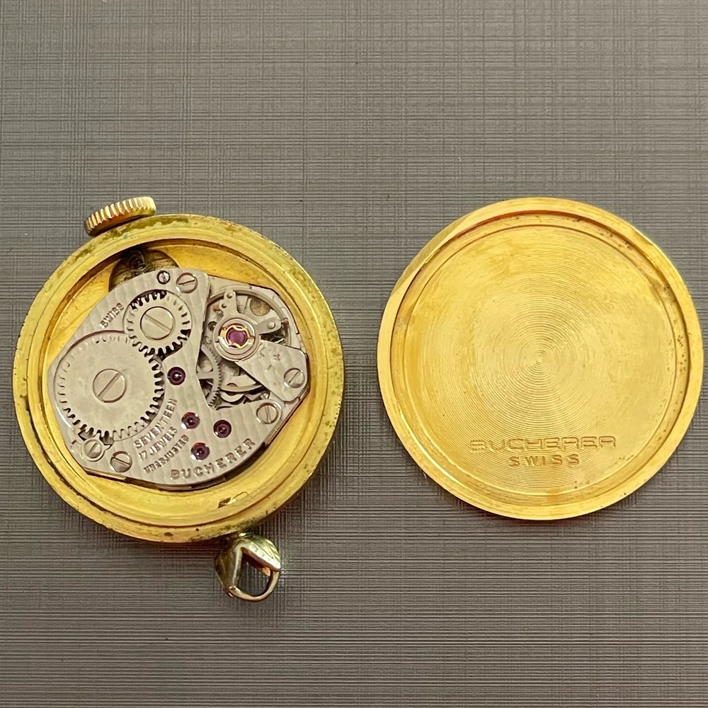 Bucherer Ladies pendant Watch 17 Jewel vintage - Picture 3 of 5